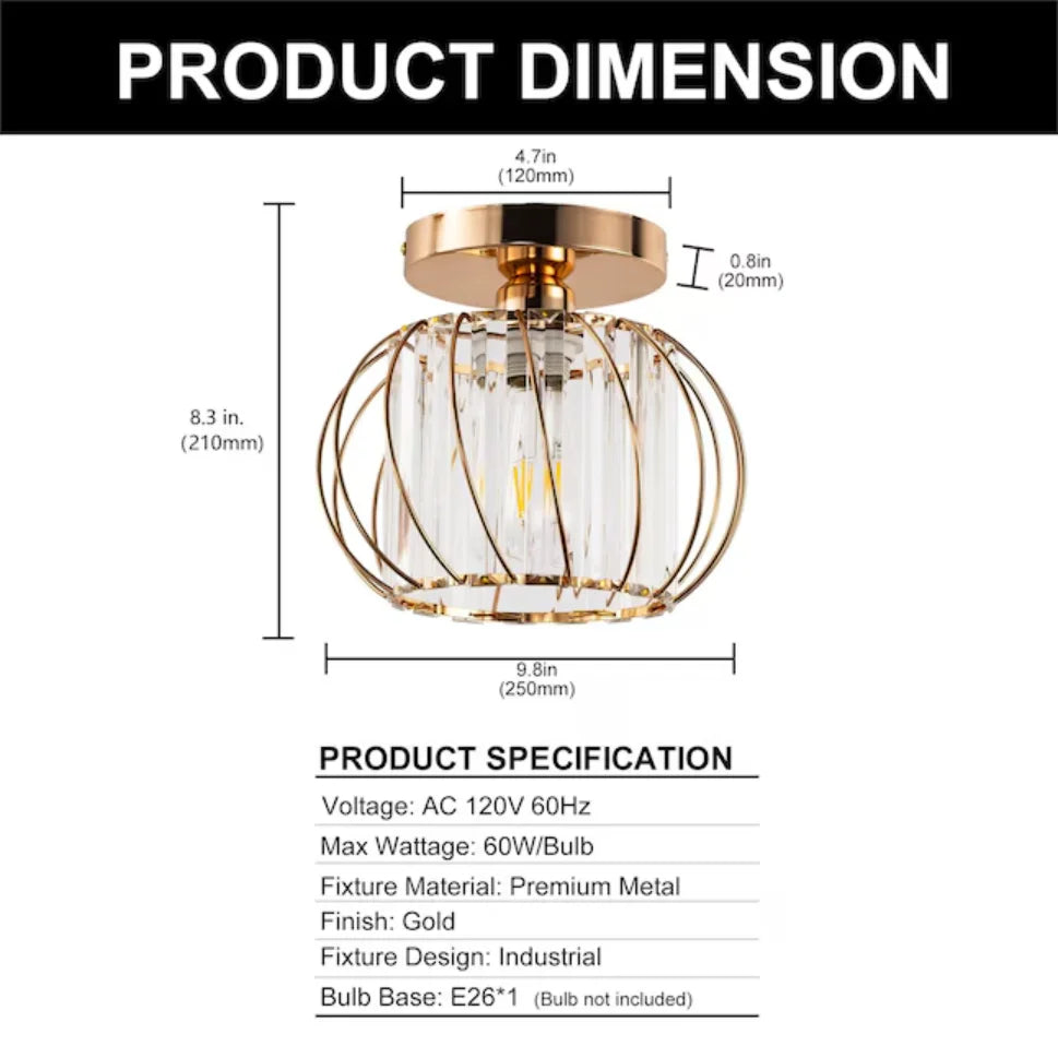Modern luxury crystal E27 ceiling light, dining room, bedroom, corridor, entrance, staircase, kitchen lighting fixtures Qme