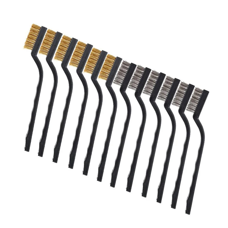 Wire Brass Brush Mini Brushes Micro Steel Rust Remover Paint Remove Qme