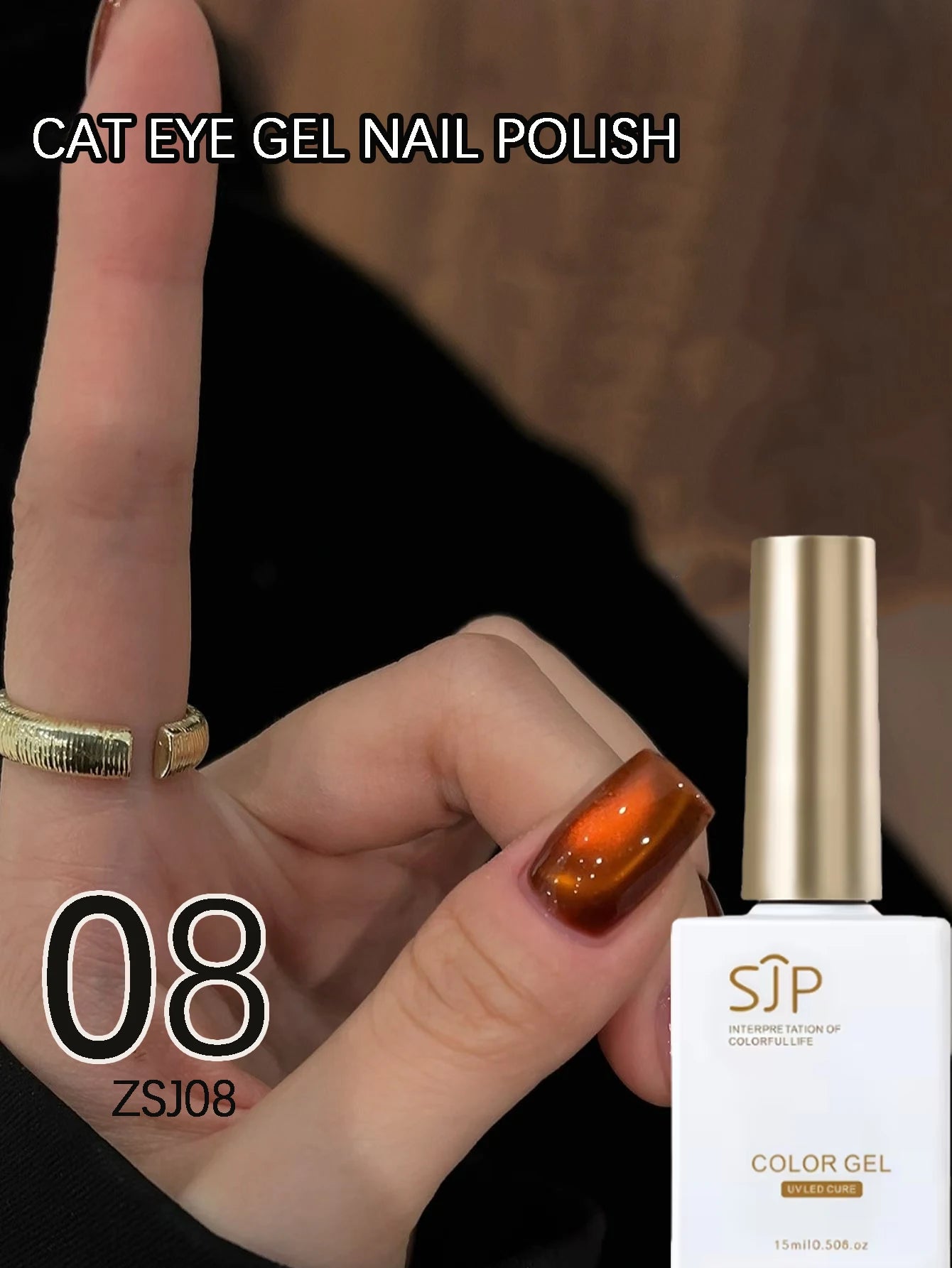 Magic Cat Eye Series Green Blue Purple Gel Nail Polish DIY Art Charm Qme 08