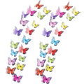 36 Pcs Butterfly Wall Stickers Colorful Vivid 3D Design House DIY Baby Nursery Art Decals Wall Decoration Windows Decor Qme 4 36Pcs