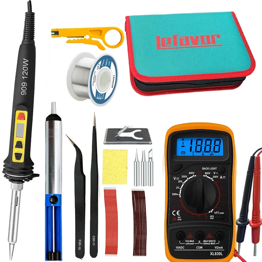 100W 120W 150W Digital Soldering Iron Repair Welding Tool Calibration Qme