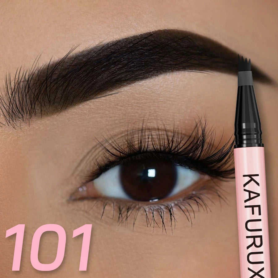 4 Point Eyebrow Pencil Pen Makeup Waterproof Liquid Long Lasting Qme 101