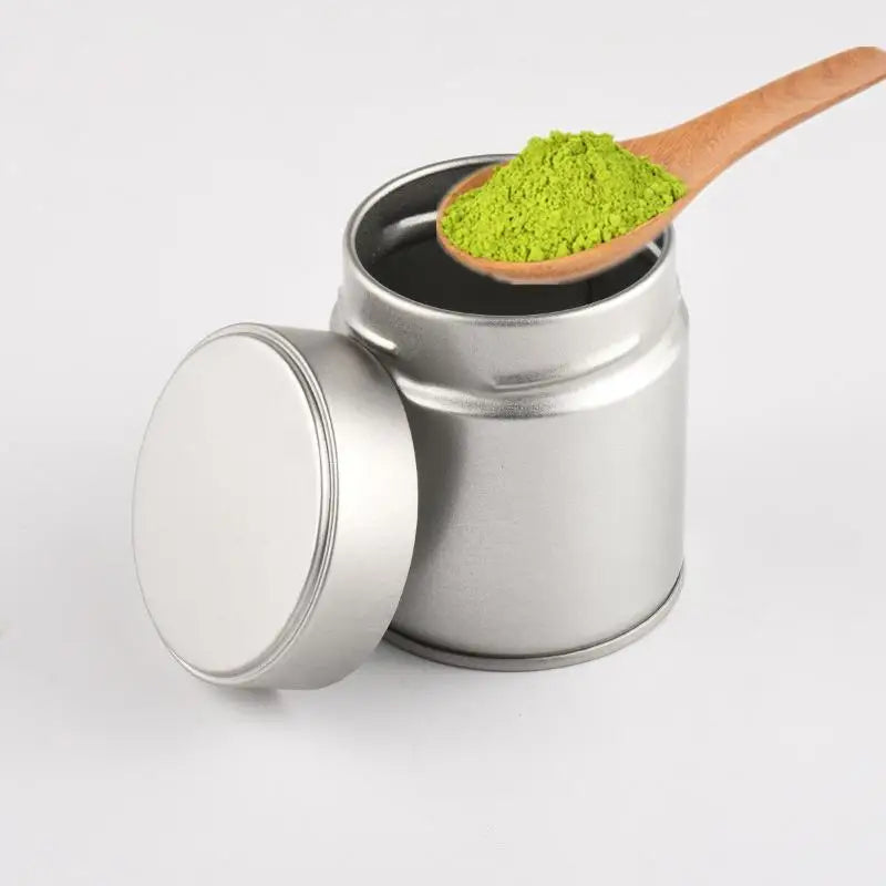 Portable Mini Matcha Powder Can Thick Tinplate Tea Sealed Jar Spice Qme