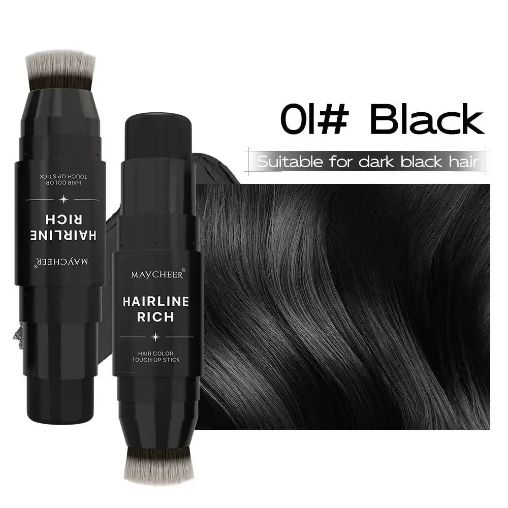 2 In 1 Root Cover Up Stick Waterproof Easy Application Head Root Concealer Long Lasting Sweatproof Temporary Hair Dye Stick Qme A