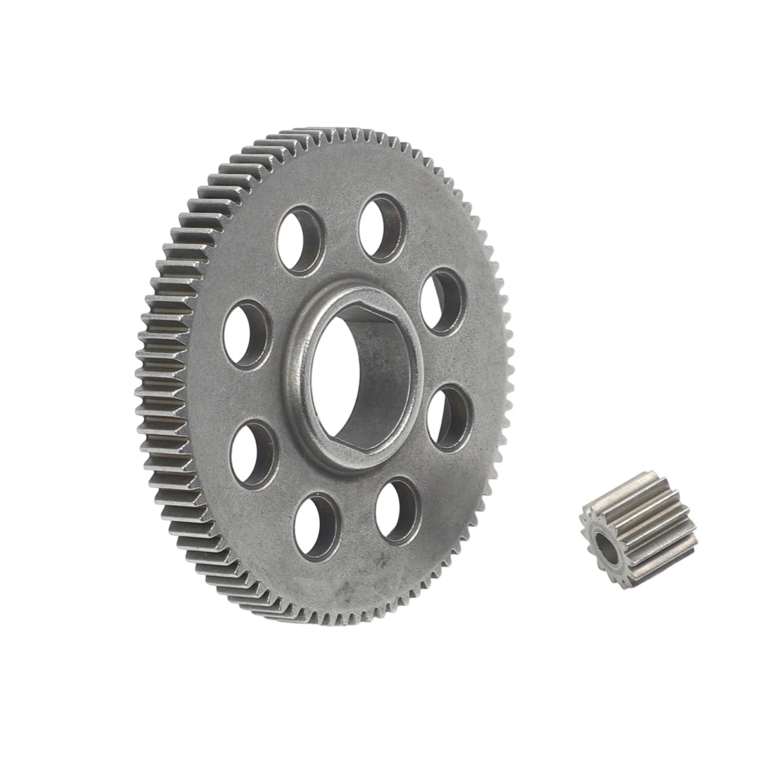 2PCS Gear Assembly For 4 /6/8 Inch Lawn Trimmers And Electric Chainsaws With Square Hole 83-Tooth Large Gear 14-Tooth Small Gear Qme