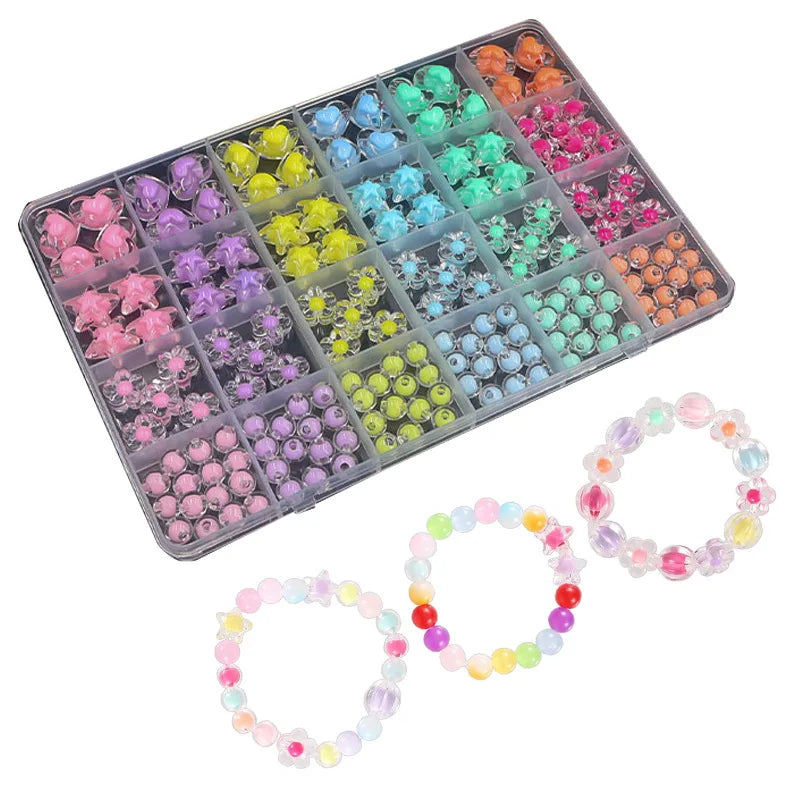 177Pcs Acrylic Star Beads Kit Macaron Colors Heart Shape Hair Beads Assorted Beads for Bracelets DIY Jewelry Making Hair Braids Qme