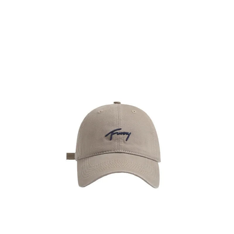 Korean Version Embroidered Soft Cap Women's Fashion Versatile Street Qme