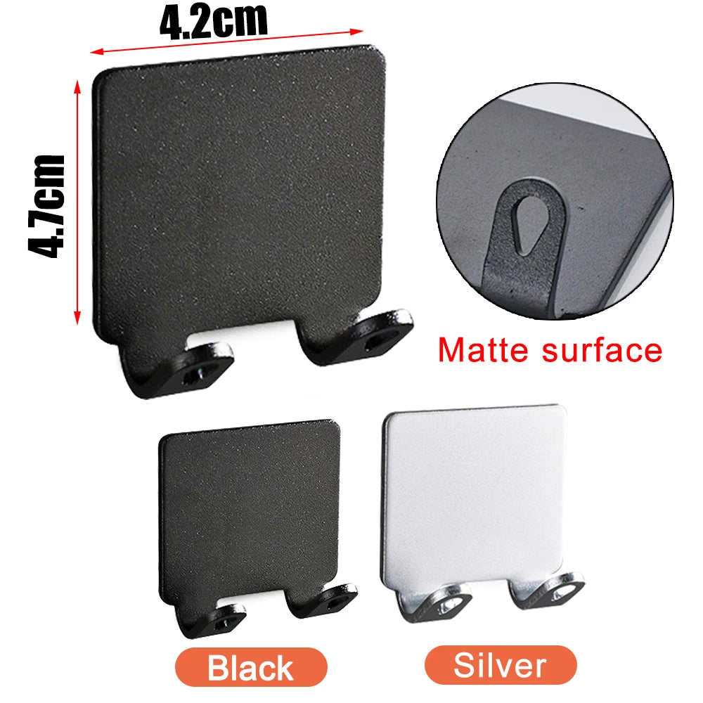 Bathroom Adhesive Wall Hook Hanging Hooks Wall Coat Rack Hanger Stickers Non Punching Shaver Holder Storage Hook Razor Rack Wall Qme