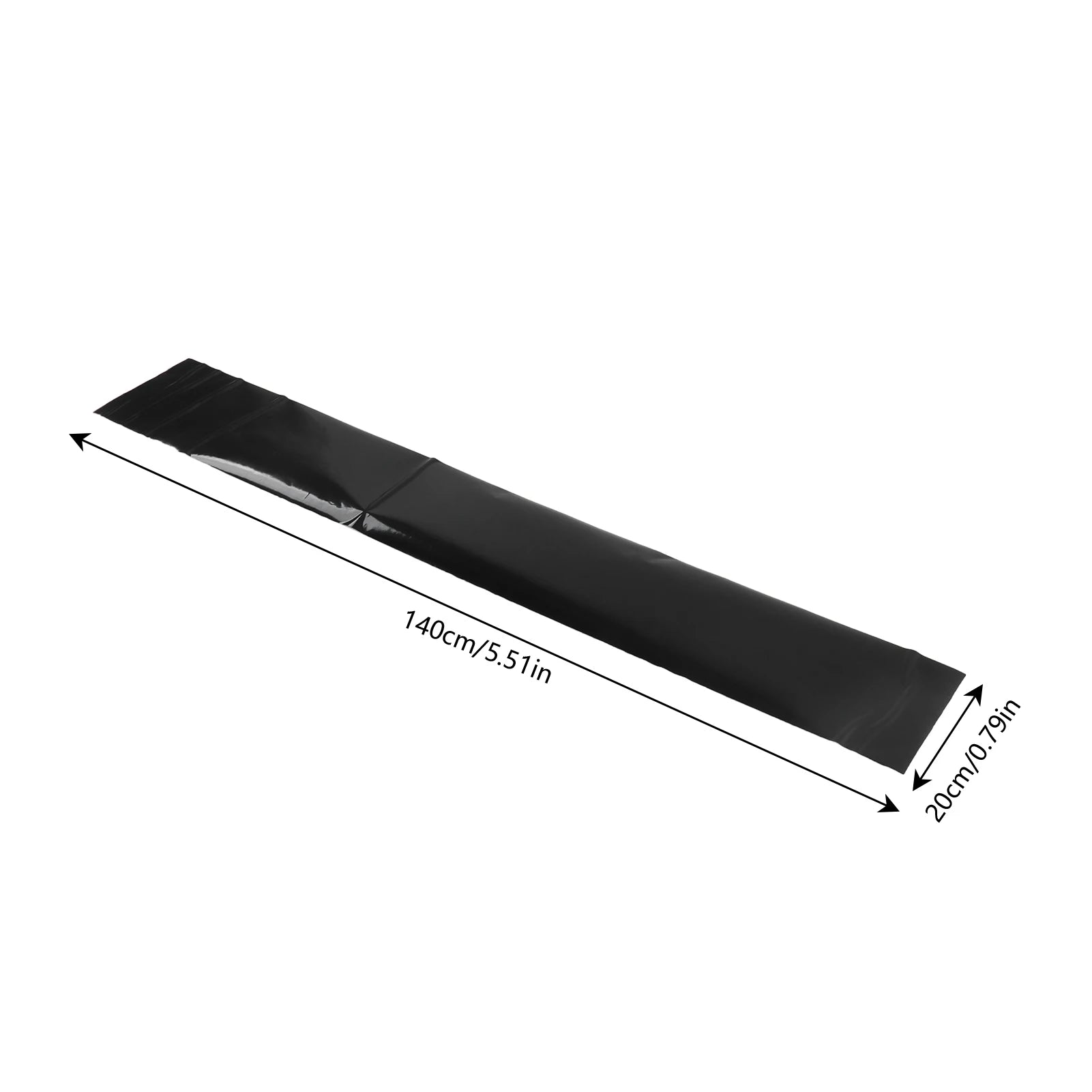 Windscreen Sunstrip Sticker Car Van Windscreen Sun Strip Gloss Black 140x20cm PVC Sticker for Automobiles Qme