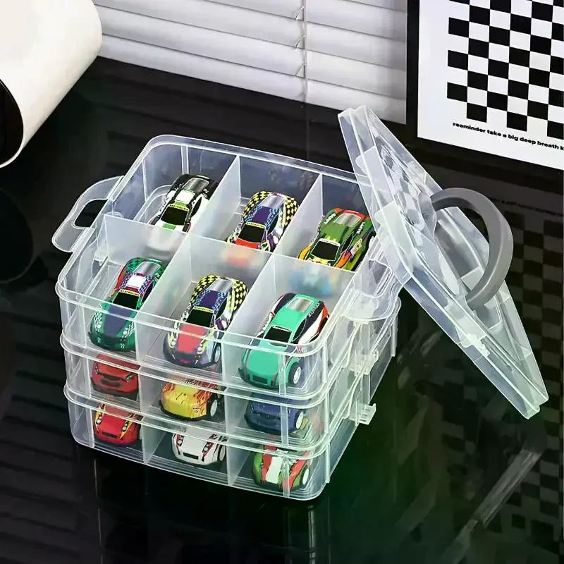 Transparent Minimalist Toy Storage Box Dustproof Moisture-proof Qme