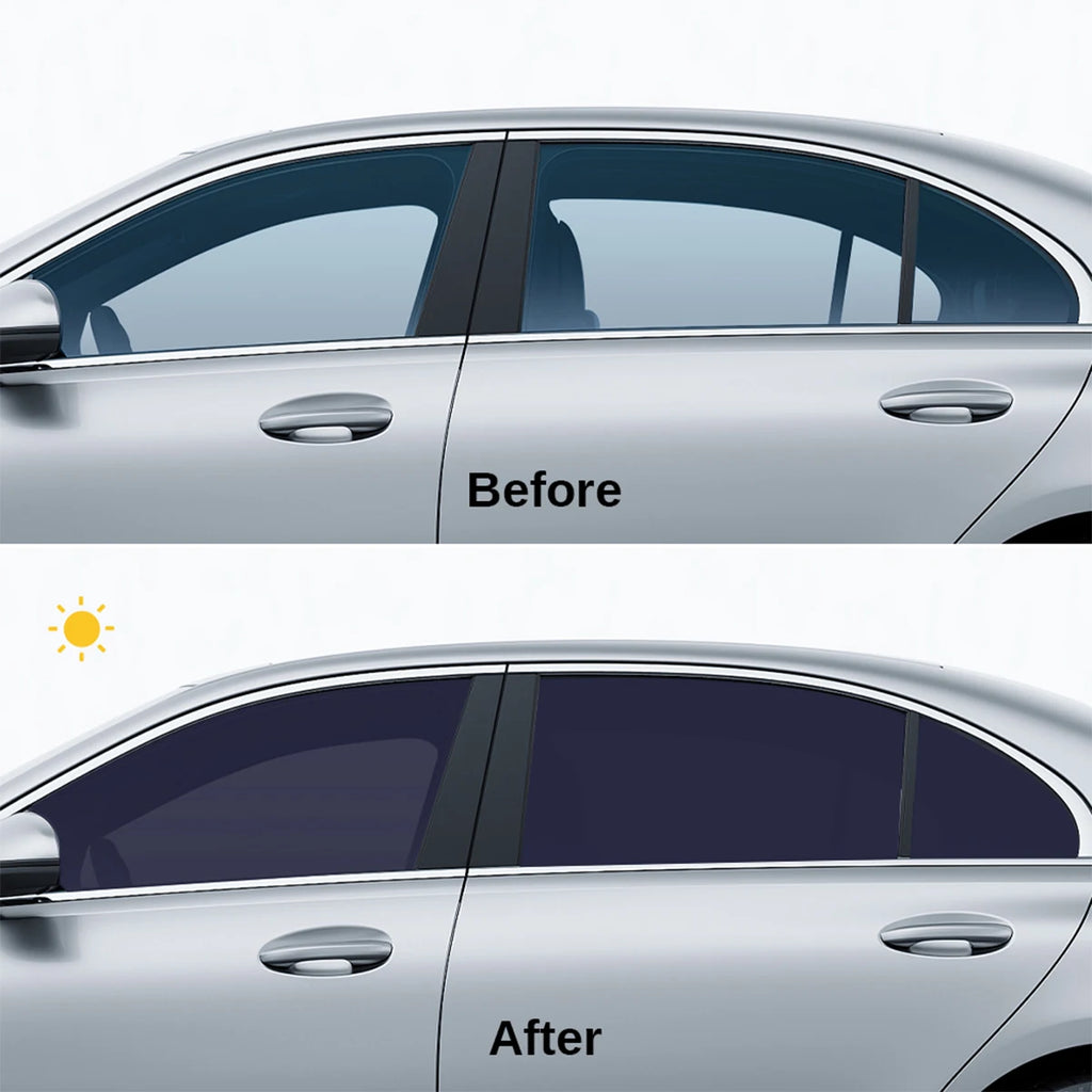 Solar Tint Photochromic Film Sun Control Film VLT Changed 78%~15% Heat Insulation Film Window Protection Car Accessories Qme