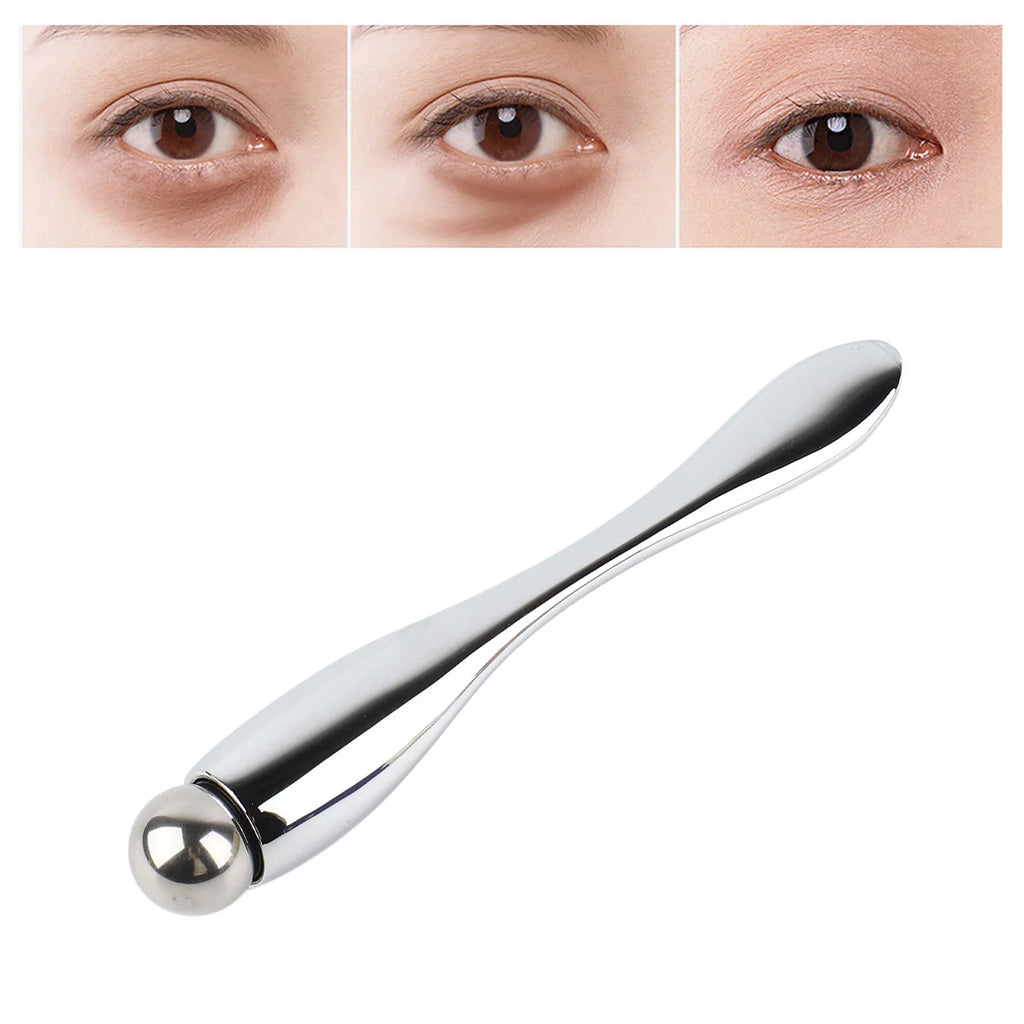 Eye Cream Roller Eye Cream Roller Wand Stylish Light Luxury Promote Absorption Metal Eye Massager Wand Face Roller Massager Tool Qme
