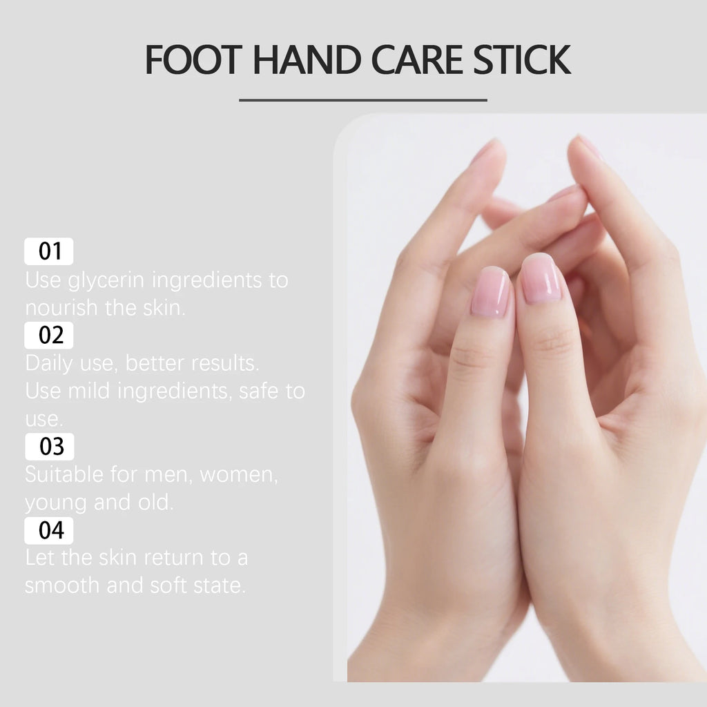 Christmas Urea Hand Foot Care Stick Moisturizing Balm for Dry Cracked Heels Elbows & Knees Gentle Exfoliation Softening Skin Qme