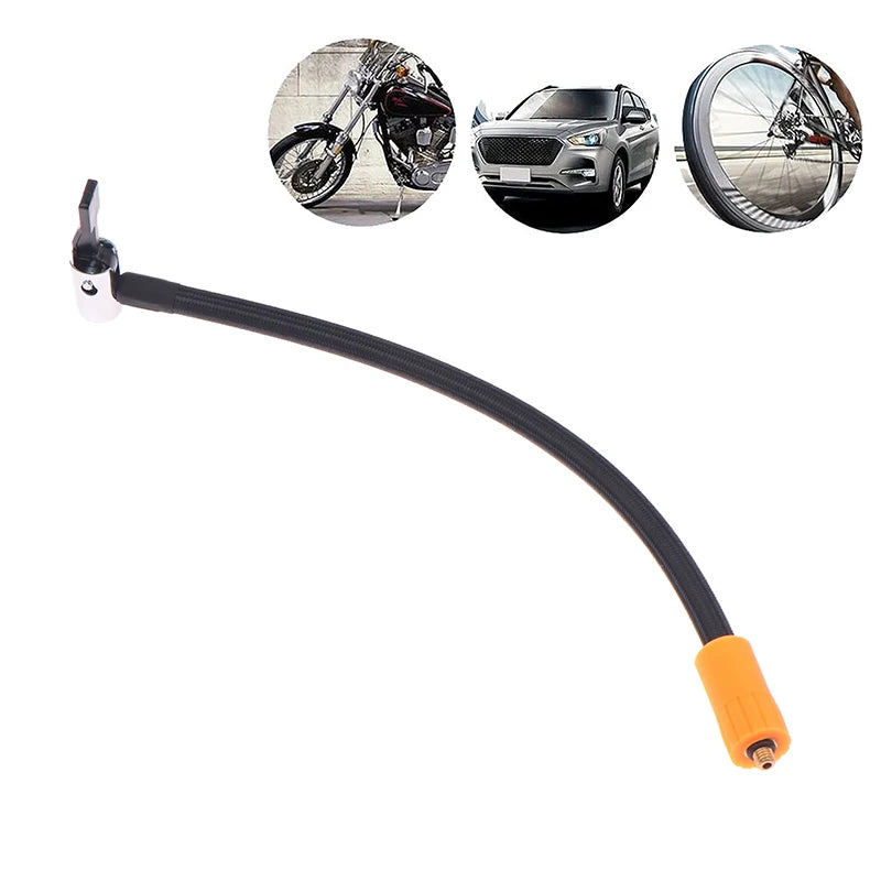 Premium Car Tire Inflator Hose Fine Thread Inflation Adapter M6 Air Qme