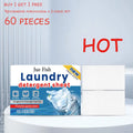 Jue Fish Laundry Detergent (30 Pieces) - Gentle on Skin, Powerful Stain Removal for Daily Clothing Qme 60 pieces