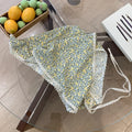 Fashion Pastoral Summer Triangle Headscarf Turban Thin Fresh Floral Qme Style4