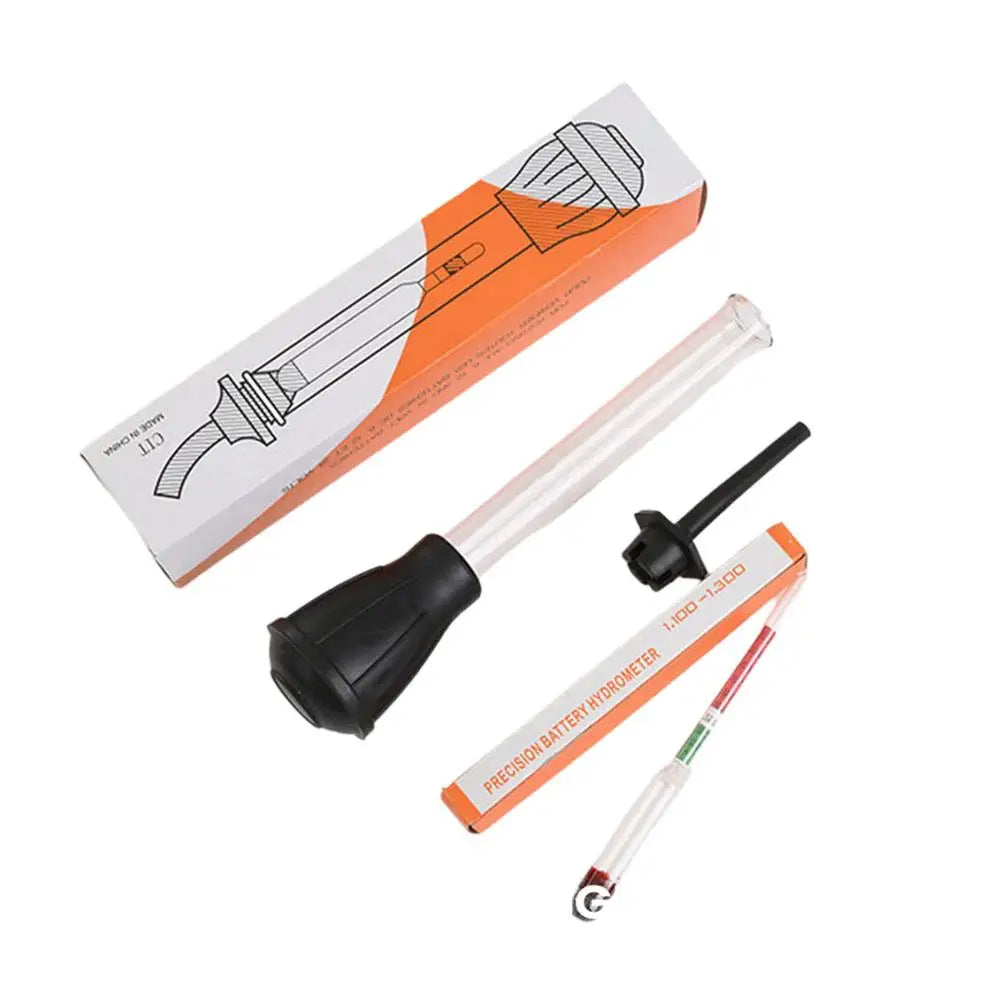 Battery Hydrometer 1.10-1.30 Battery Electric Density Meter Electric Gravidness Suction Acid Tester Electrolyte Lead Flooded Qme Blue