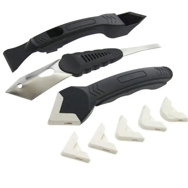 Silicone Scraper Caulking Grout Tool Sealant Finishing Cleaning Qme