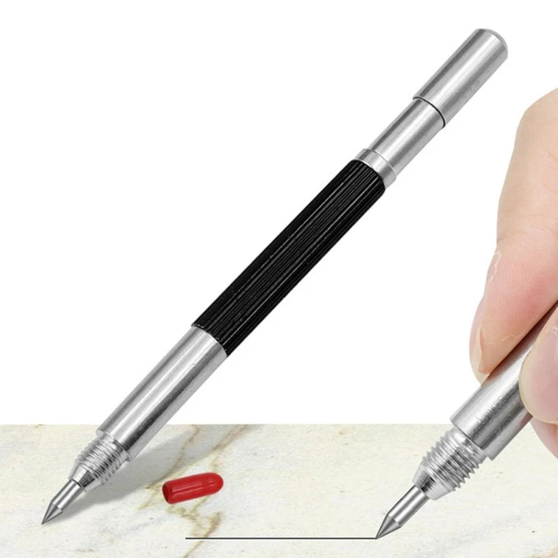 Alloy Scribe Pen Carbide Scriber Metal Wood Glass Tile Cutting Marker Qme