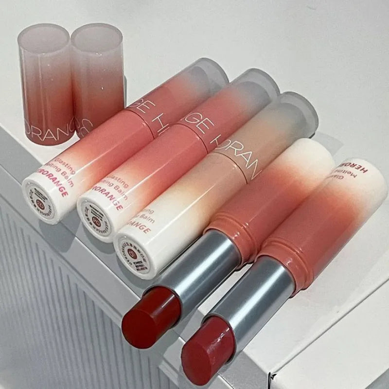 Water Light Solid Lip Gloss Jelly Cherries Red Lip Tint Clear Lasting Moisturizing Lipstick Mirror Non-stick Cup Lipstick Makeup Qme