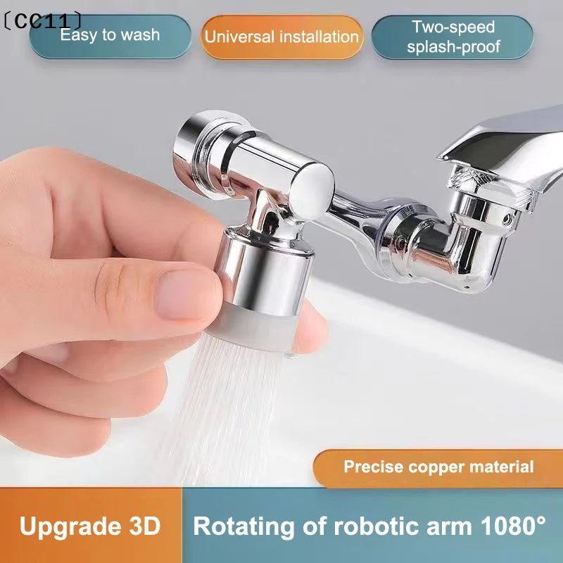 1080 Flexible Arm Faucet Extender Swivel Aerator Spray Nozzle Qme