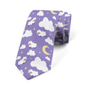 Funny Cartoon Little Sheep Printed Tie Fashion Design Men's Unisex Qme style6
