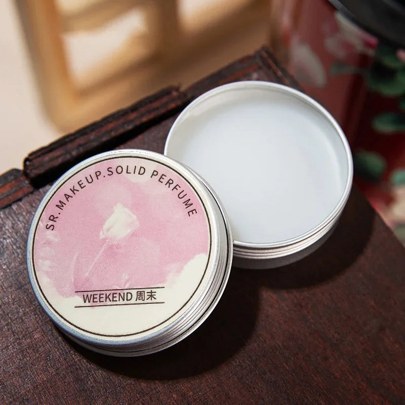Woman Lavender Solid Perfume Portable Solid Balm Fresh Elegant Long-lasting Fragrances Cream Plant Flower Body Aroma Deodorants Qme WEEKEND