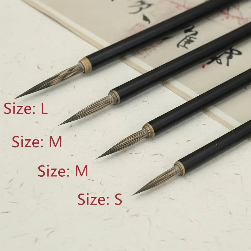 Chinese Calligraphy Brushes Hook Line Brush Fine Detail Paint Qme