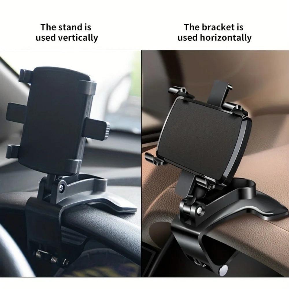 Car Phone Holder Stand Universal Dashboard Car Clip Mount GPS Cell Mobile Phone Support in Car Bracket For iPhone Samsung Xiaomi Qme