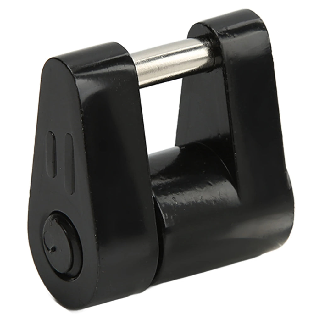 Black 1/4in Trailer Lock Zine Alloy Anti Theft Trailer Hitch Coupler Lock with 2 Keys for RV Truck Trailer Lock Qme