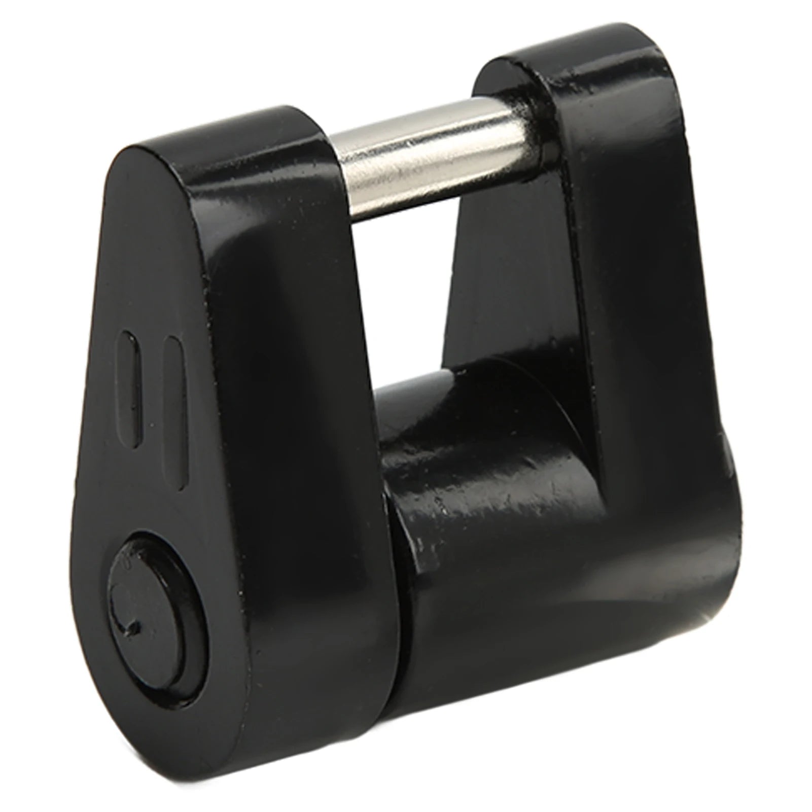 Black 1/4in Trailer Lock Zine Alloy Anti Theft Trailer Hitch Coupler Lock with 2 Keys for RV Truck Trailer Lock Qme