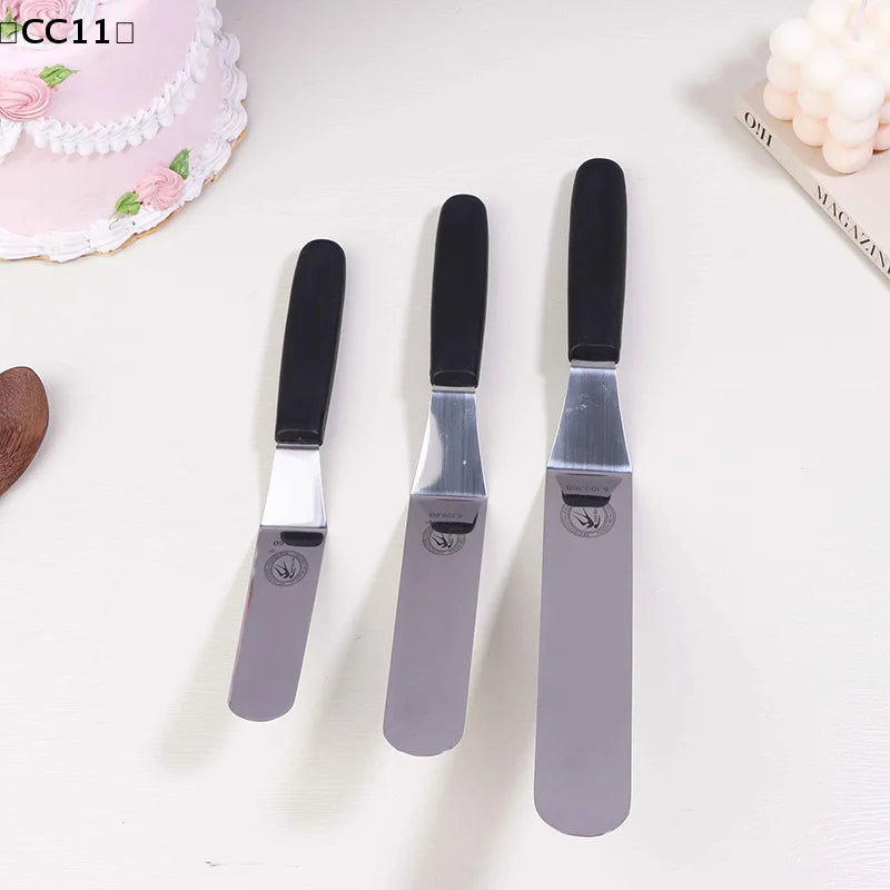 6 8 Spatula Angled Stainless Steel Palette Knife Curved Offset Blade Qme