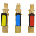 Mythtiger Copper Air Conditioner Refrigerant Filling Valve Kit - R410a & R32R22 Safety Ball Valve Adapter with Liquid Tube Qme 3pcs