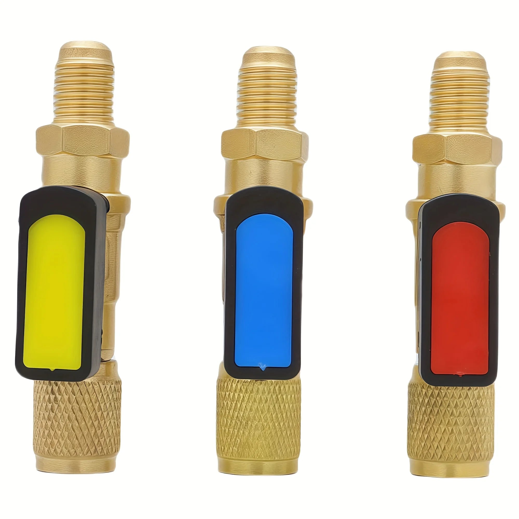Mythtiger Copper Air Conditioner Refrigerant Filling Valve Kit - R410a & R32R22 Safety Ball Valve Adapter with Liquid Tube Qme 3pcs