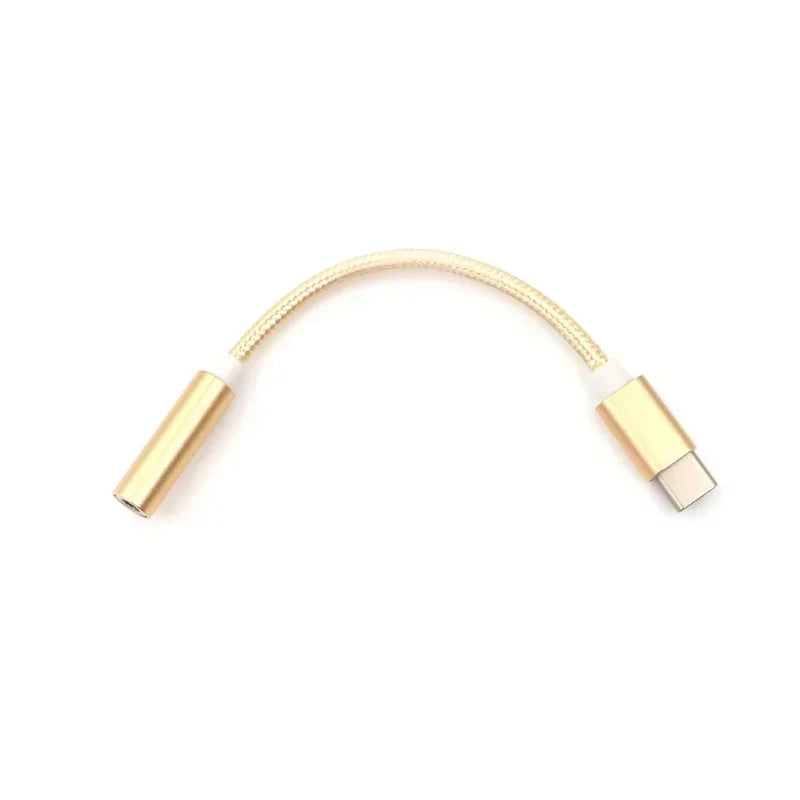 10pcs USB Type C To 3.5mm Audio Jack Adapter for Wired Headphones Connecting Cellphones Type C To Earphones Cable Converter Qme