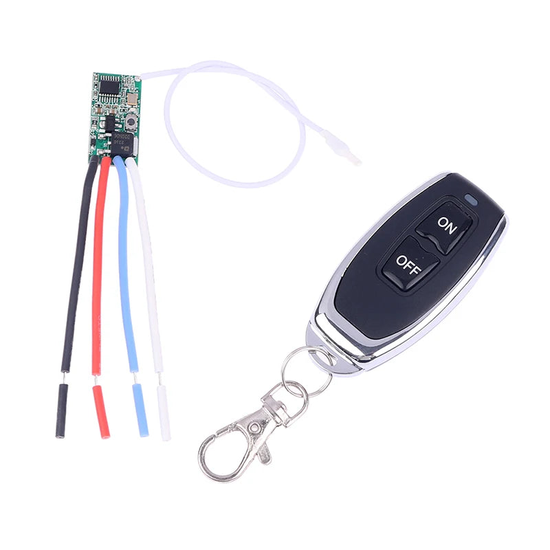 433mhz DC 3 6V 5V 9V 12V 24V 1CH Mini Relay Wireless RF Remote Qme