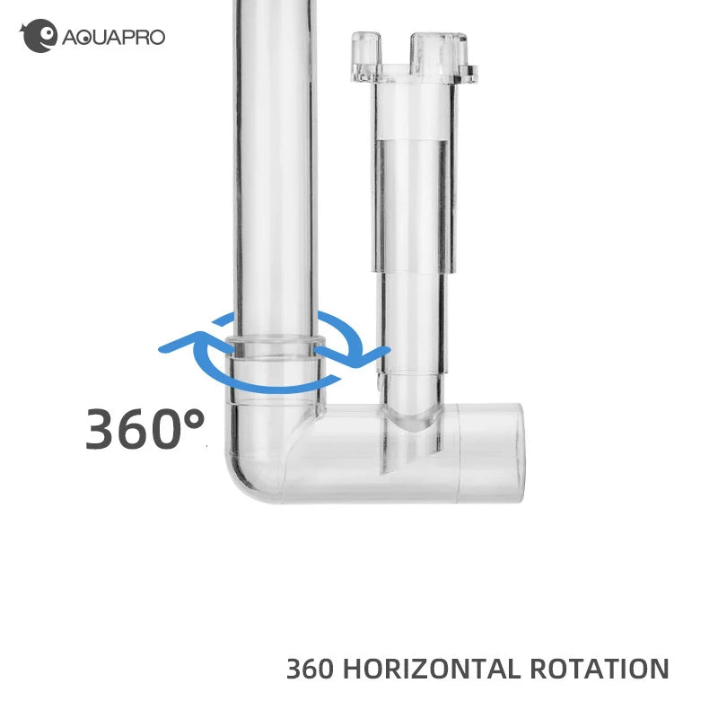AQUAPRO Outlet Skimmer Fishing Tank Lily Pipe Aquarium Inlet And Outlet Pipes Mini Water Filter Accessories Filtro Akvarium Qme
