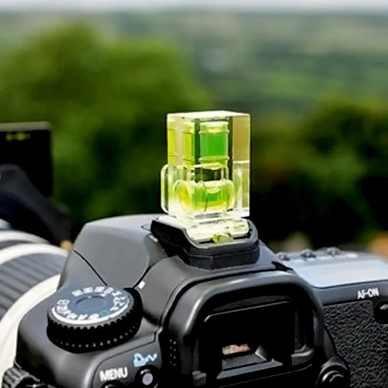 Universal 3-Axis Hot Shoe Fixed Bubble Spirit Level 3D Spirit Level For Canon/Nikon/Pentax DSLR Camera Accessories Qme
