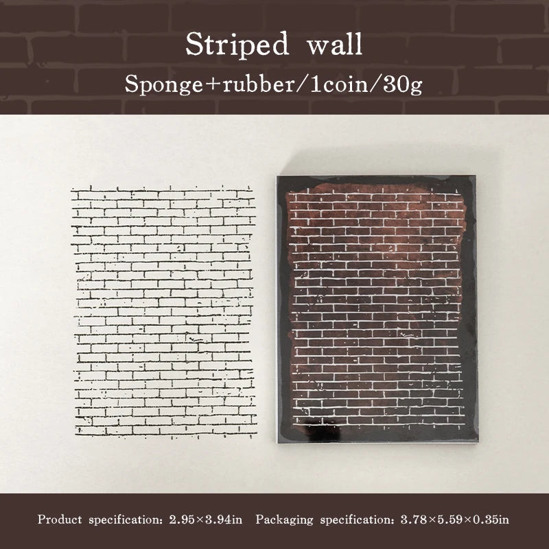 6 styles Vintage sponge Rubber Stamps Sets Diy Rubber Stamp For Card Making Scrapbooking supplies Qme B