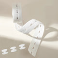 Adjustable hem and waist cinching tool, suitable for T-shirts, knitwear, dresses, sewing free hem shortening device with snap bu Qme White