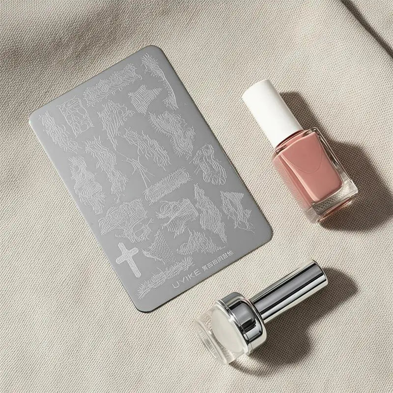 Lace Nail Art Templates High-precision Transfer Stainless Steel Qme