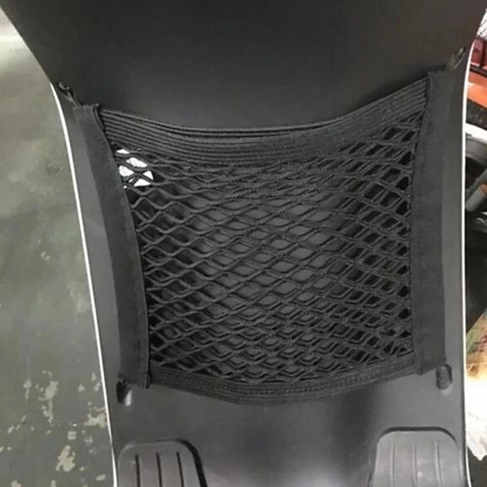 Cargo Net For Motorcycle High Elastic Polyester BungeeNet With 4 Hooks 360 Degree Rotatable Easy Installation Motorcycle Net Qme