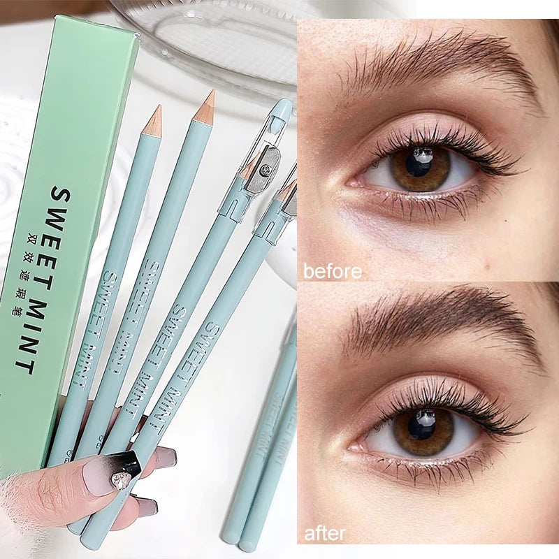 Wooden Dual-effect Concealer Pen Brighten Tear Troughs Conceal Acne Qme