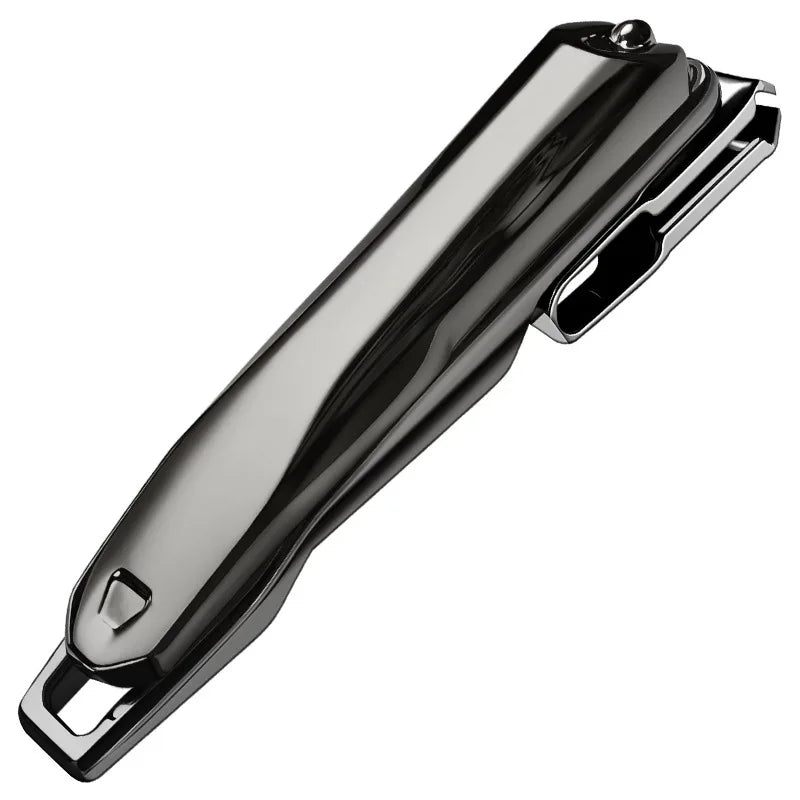 360 Degree Rotating Nail Clipper Stainless Steel Large Multi Angle Qme gunmetal gray