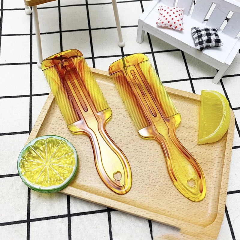 Double Sided Head Lice Comb Handle Fine Tooth Flea Removal Hair Qme