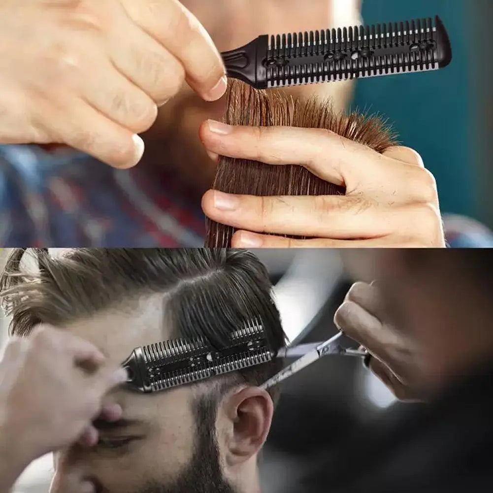Hair Trimmer Razor Blade Trimming Salon Shave Shaving Comb Thinning Qme