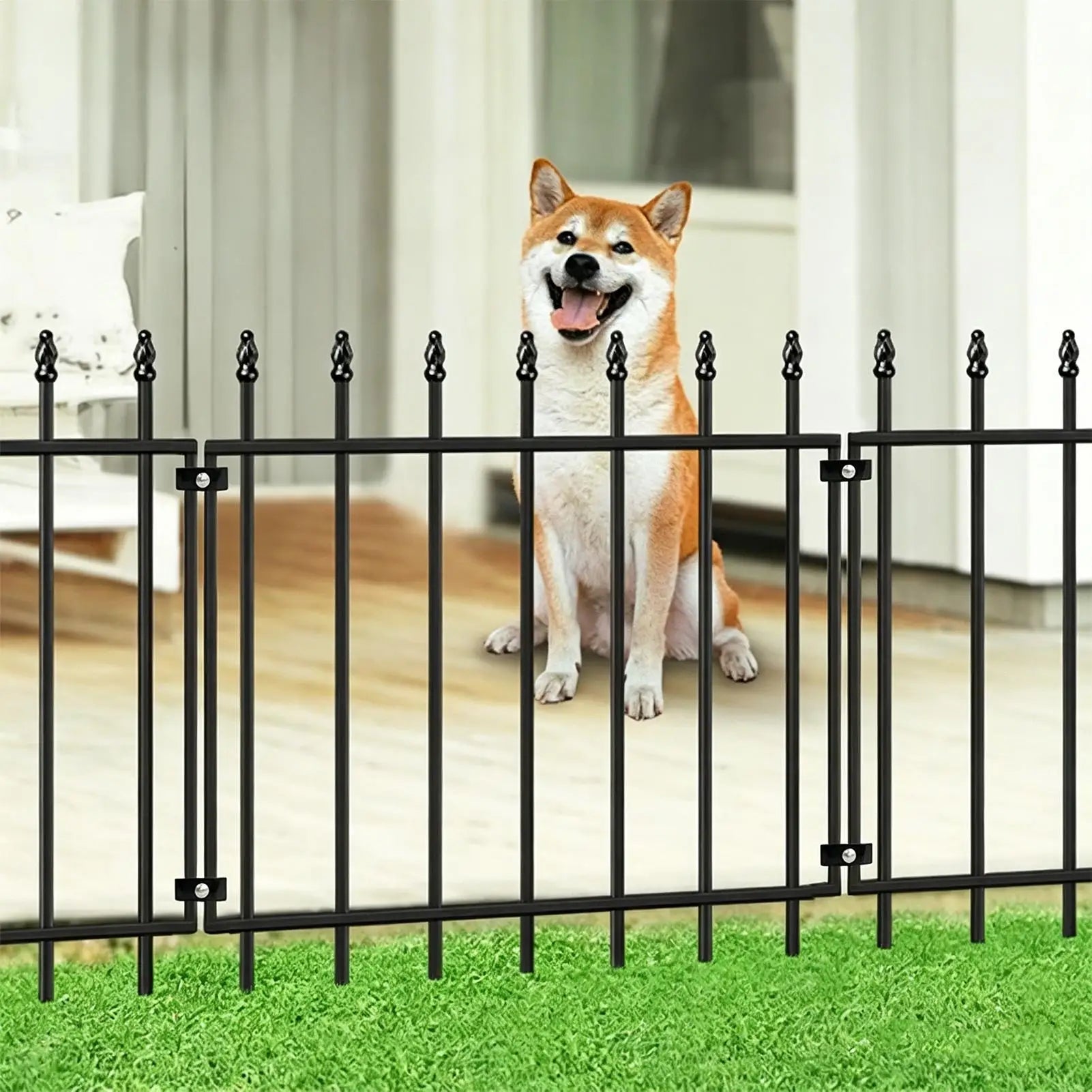 Fence Clamps Easy Install Tighten Clip Dog Kennel Panel Connectors Clips For Home Indoor Dorm Apartment Garden Yard Backyard Qme
