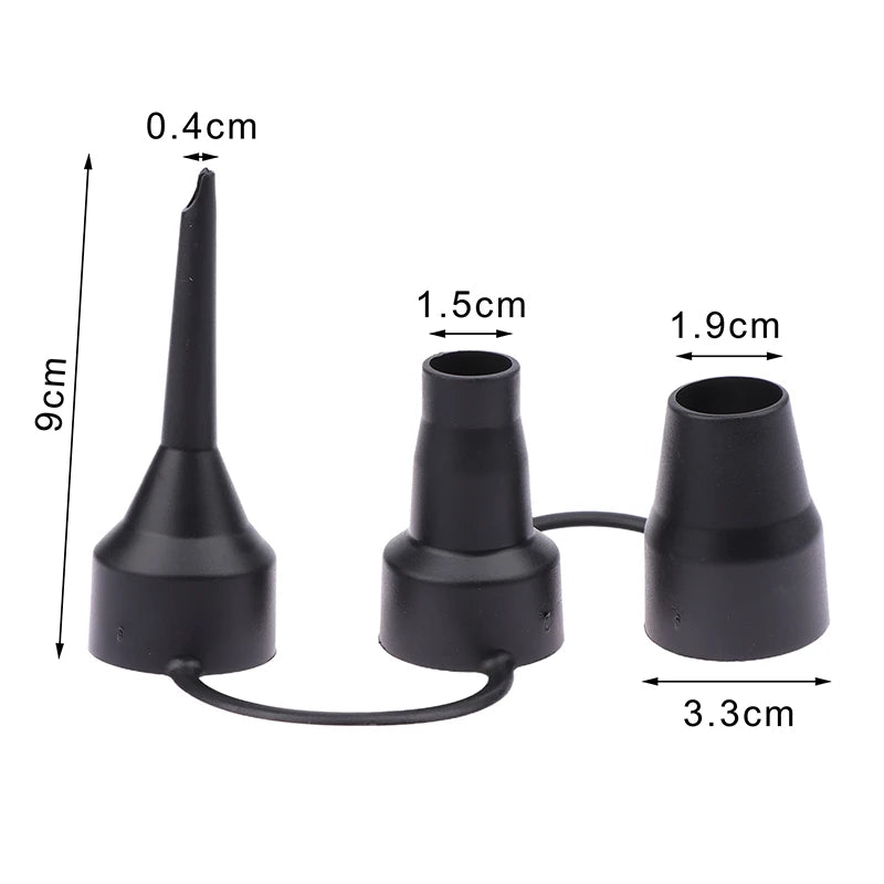 3 Sizes Portable Quick For Air Pump Deflate Head Plastic Pool Sofa Beach Toys Replacement Nozzles Mouthpiece. Qme