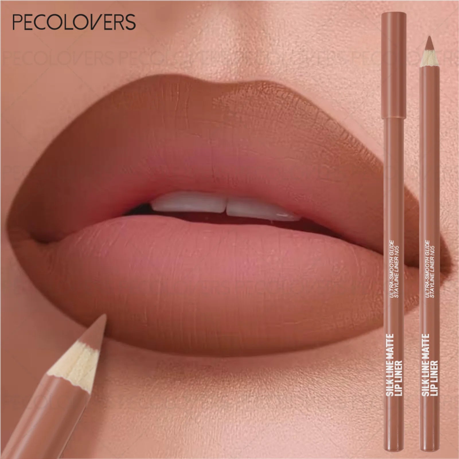 Perfect Matte Lip Liner Pencil Define Lines Easy Slide Natural Tones Qme