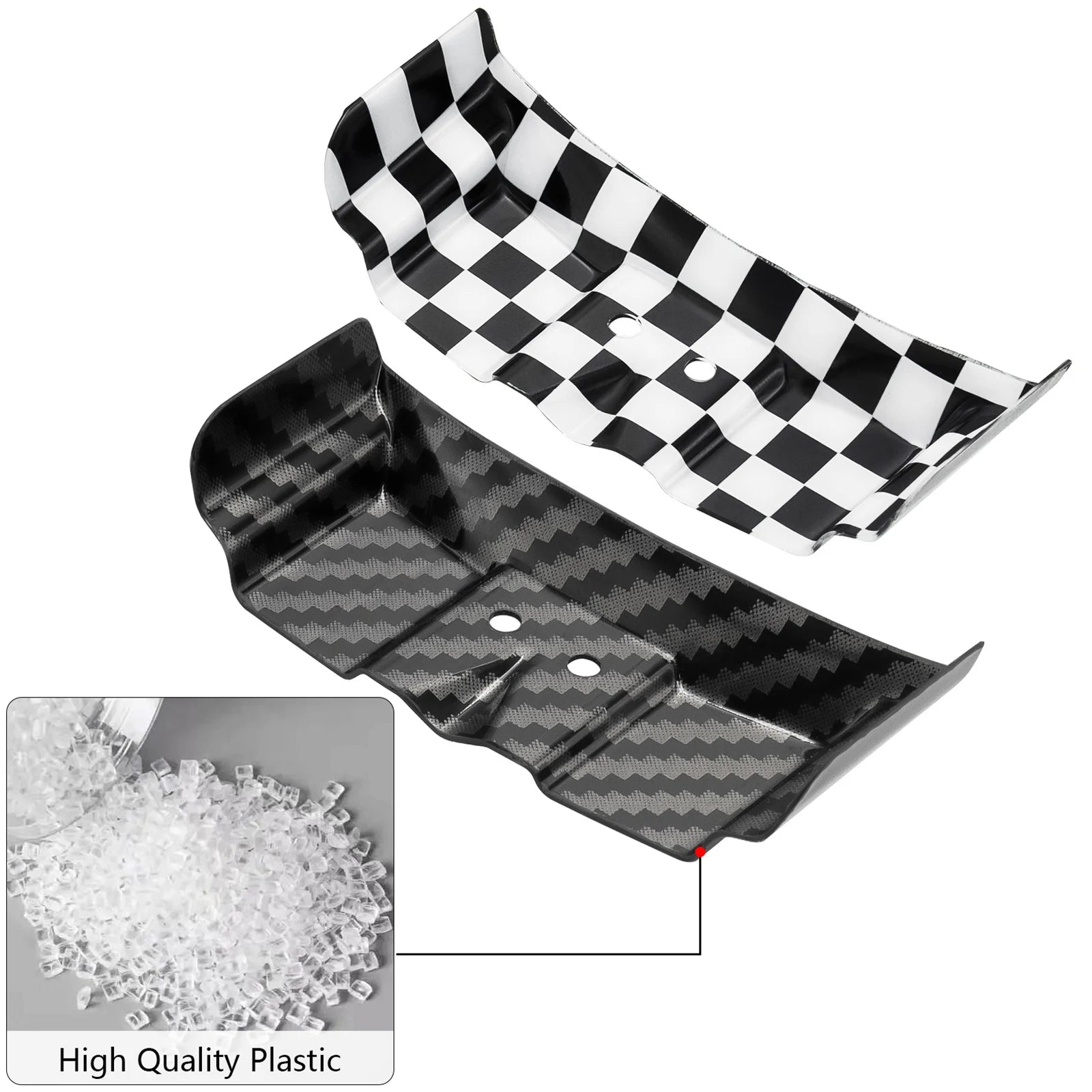 RC Rear Wing Rear Body Wing Spoiler Carbon Fiber Rear Wing for Losi 1/24 Micro-B 2WD Buggy RC Car Upgrade Part Accessory Qme